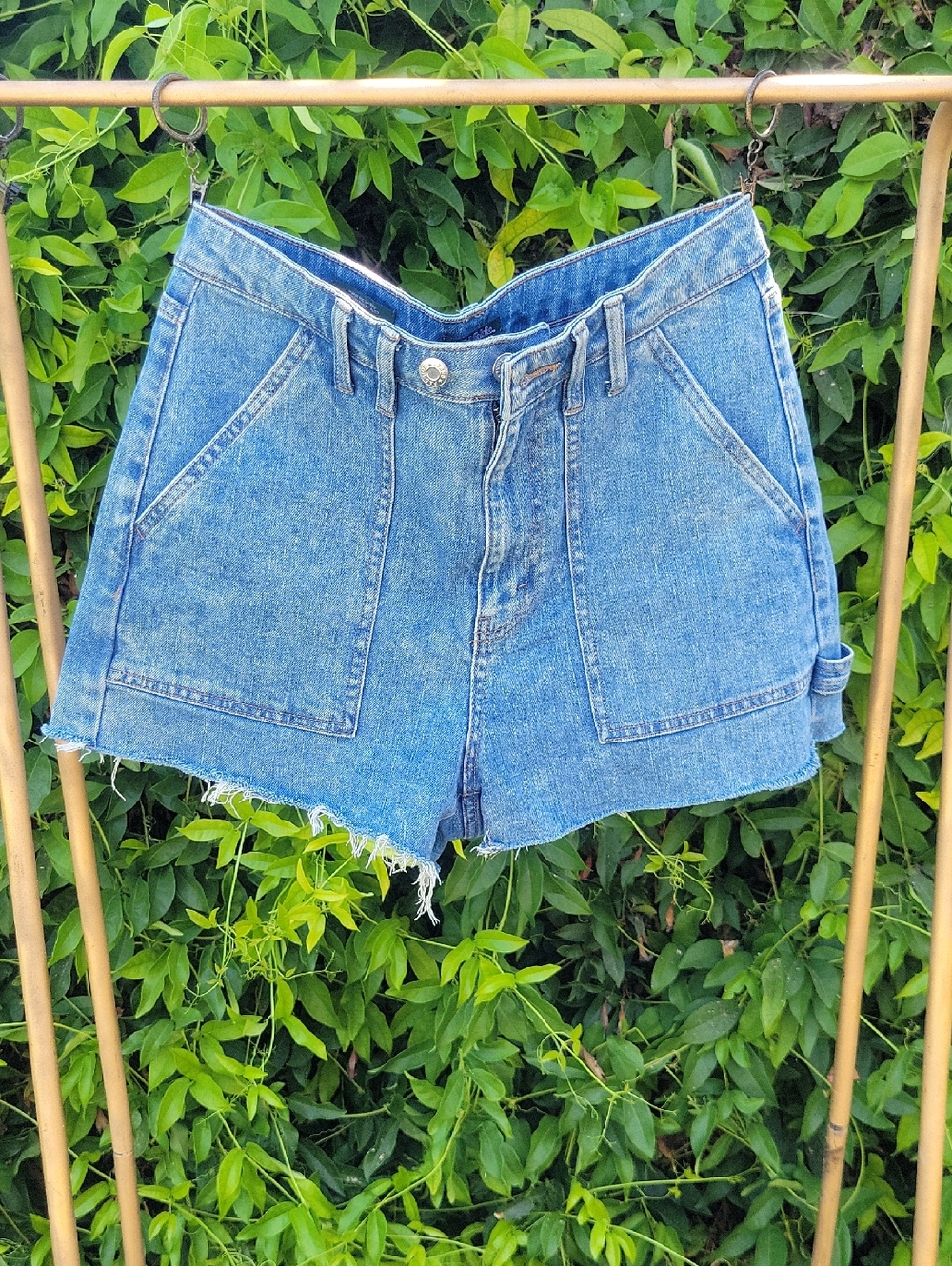Wild Fable Highest Rise Light Blue Jean Shorts 10